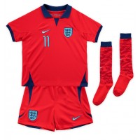 Dětský Fotbalový dres Anglie Marcus Rashford #11 MS 2022 Venkovní Krátký Rukáv (+ trenýrky)